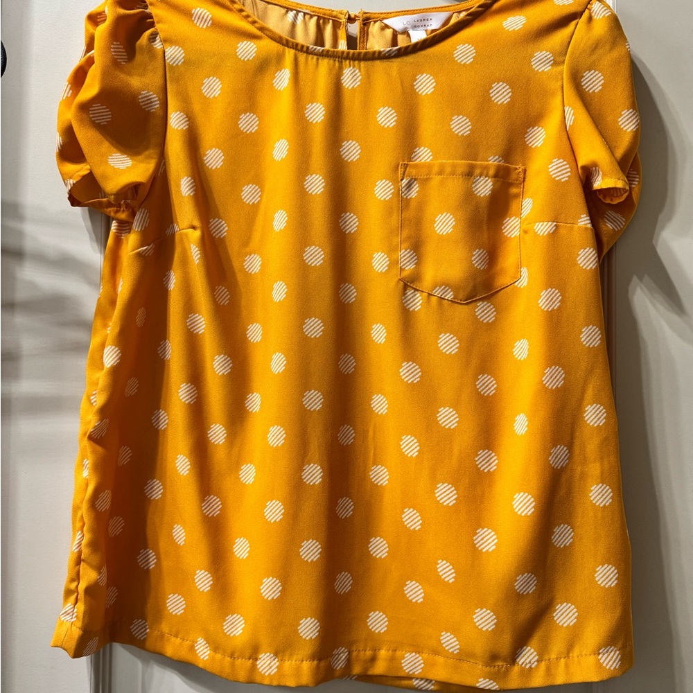 LC Lauren Conrad Mustard Top